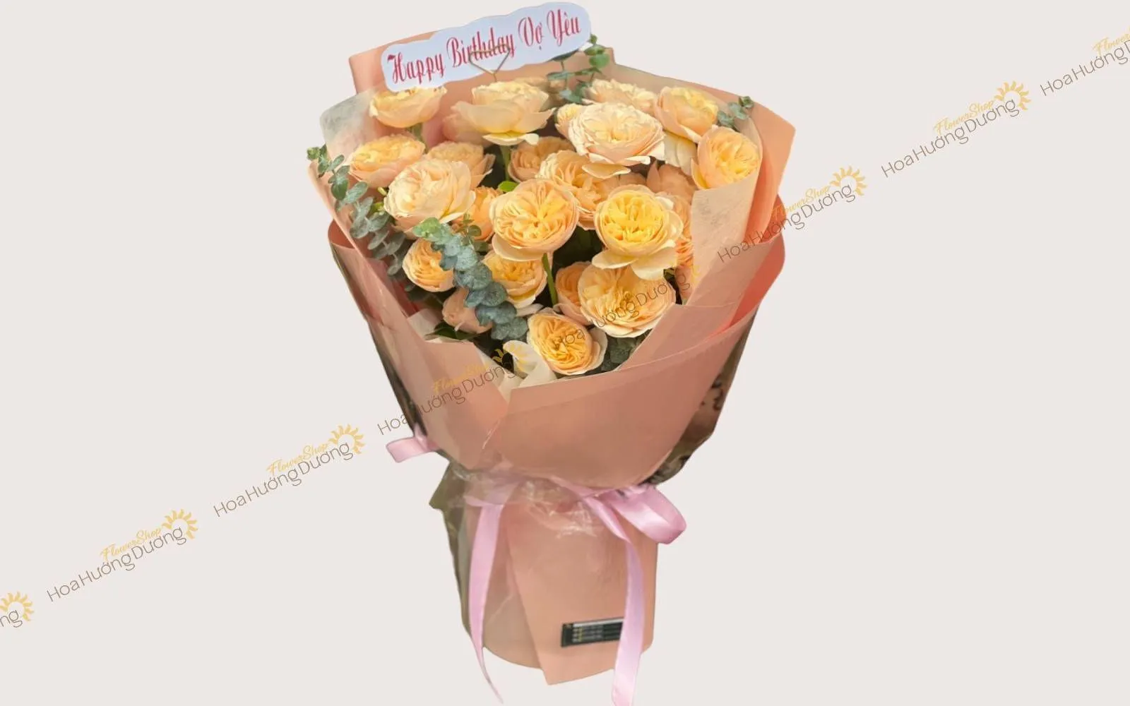 Bó hoa dáng tròn chúc mừng sinh nhật