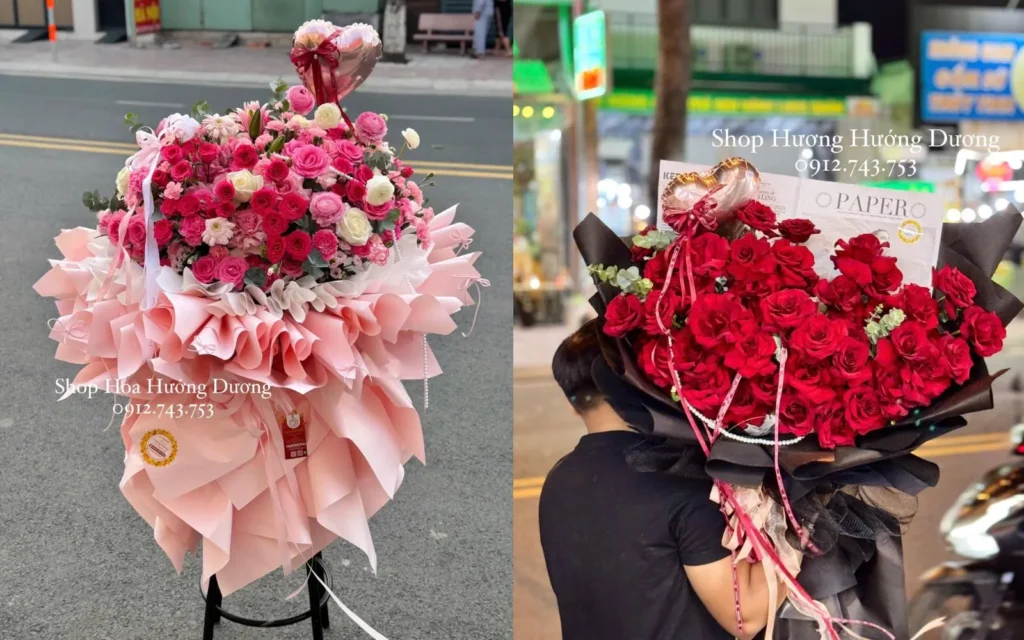 Bó hoa hồng lớn tặng sinh nhật người yêu vào tháng 6