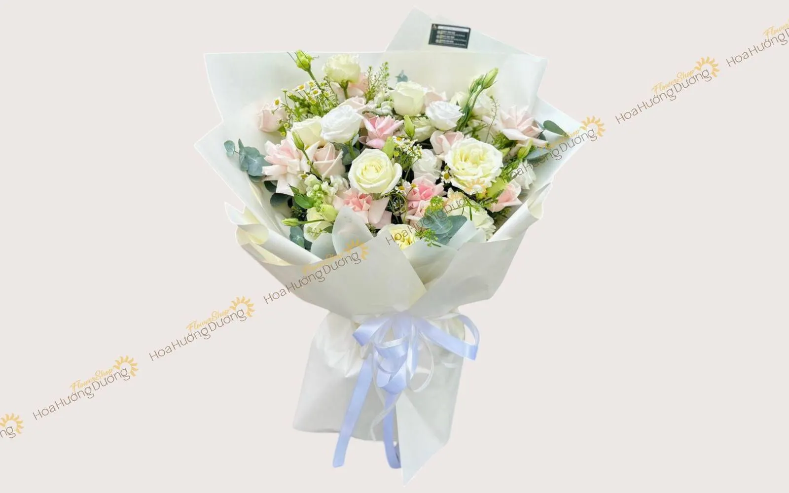 Bó hoa gam màu vàng – trắng