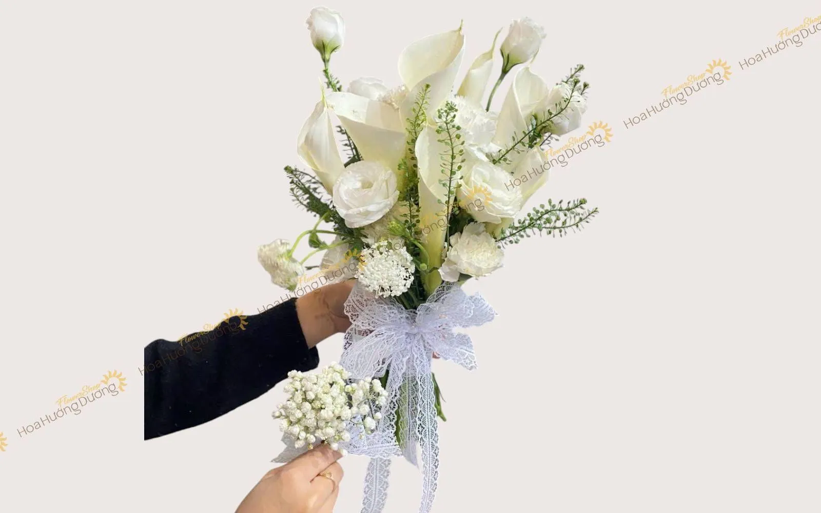 Bó hoa cưới cô dâu từ hoa Calla lily