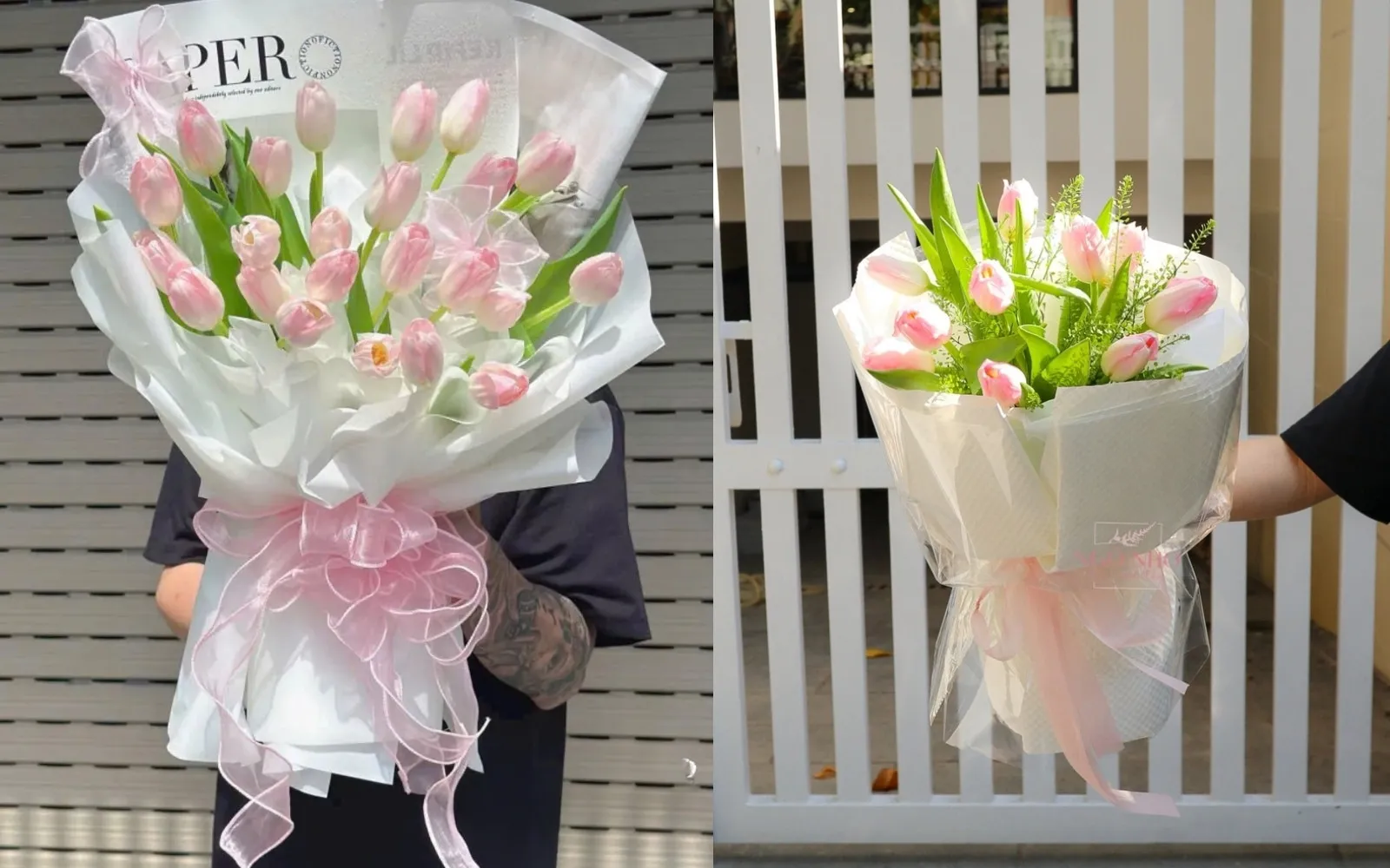 Bó hoa tulip tặng chúc mừng 8-3