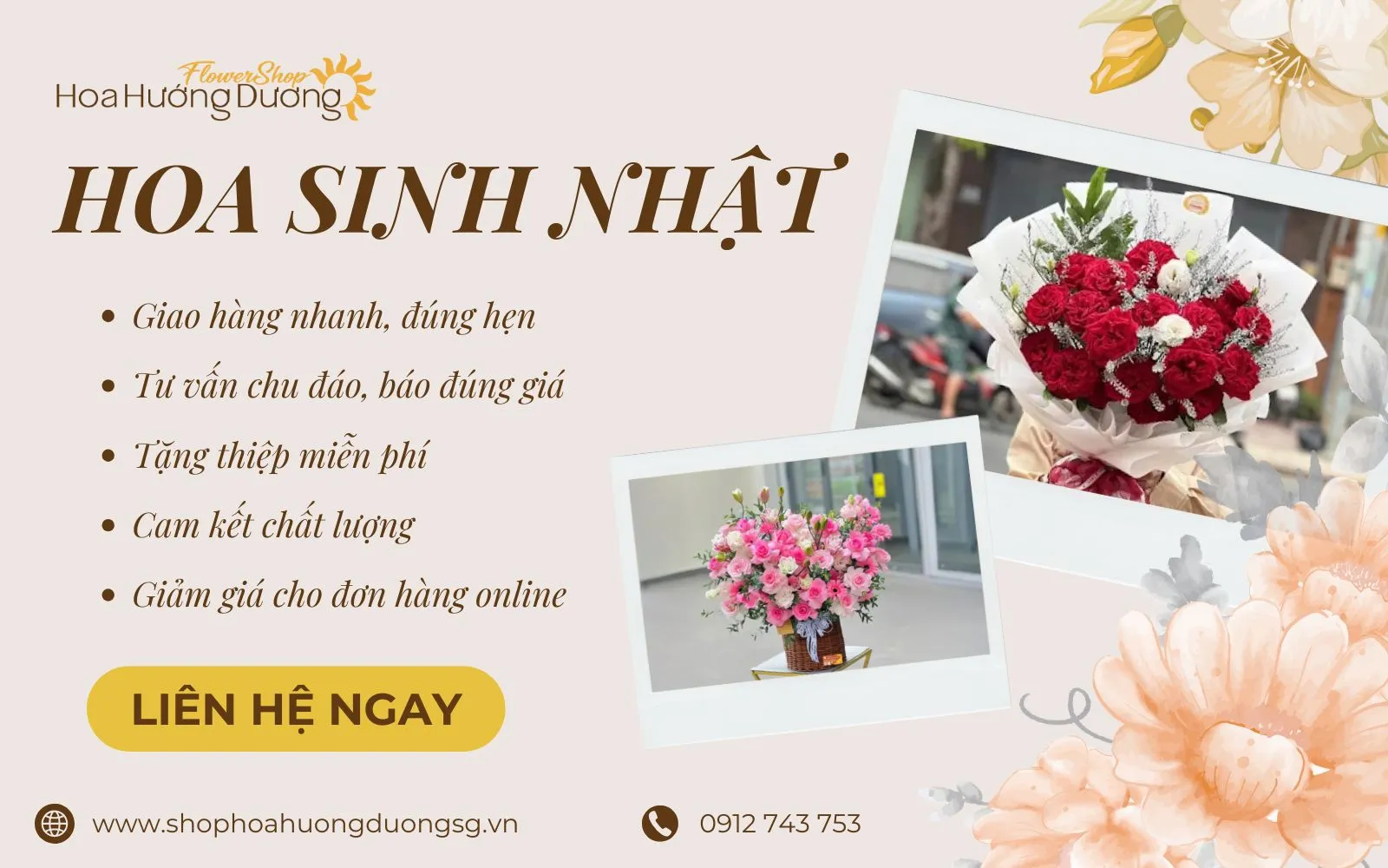 Shop Hoa Hướng Dương - Shop hoa sinh nhật TPHCM