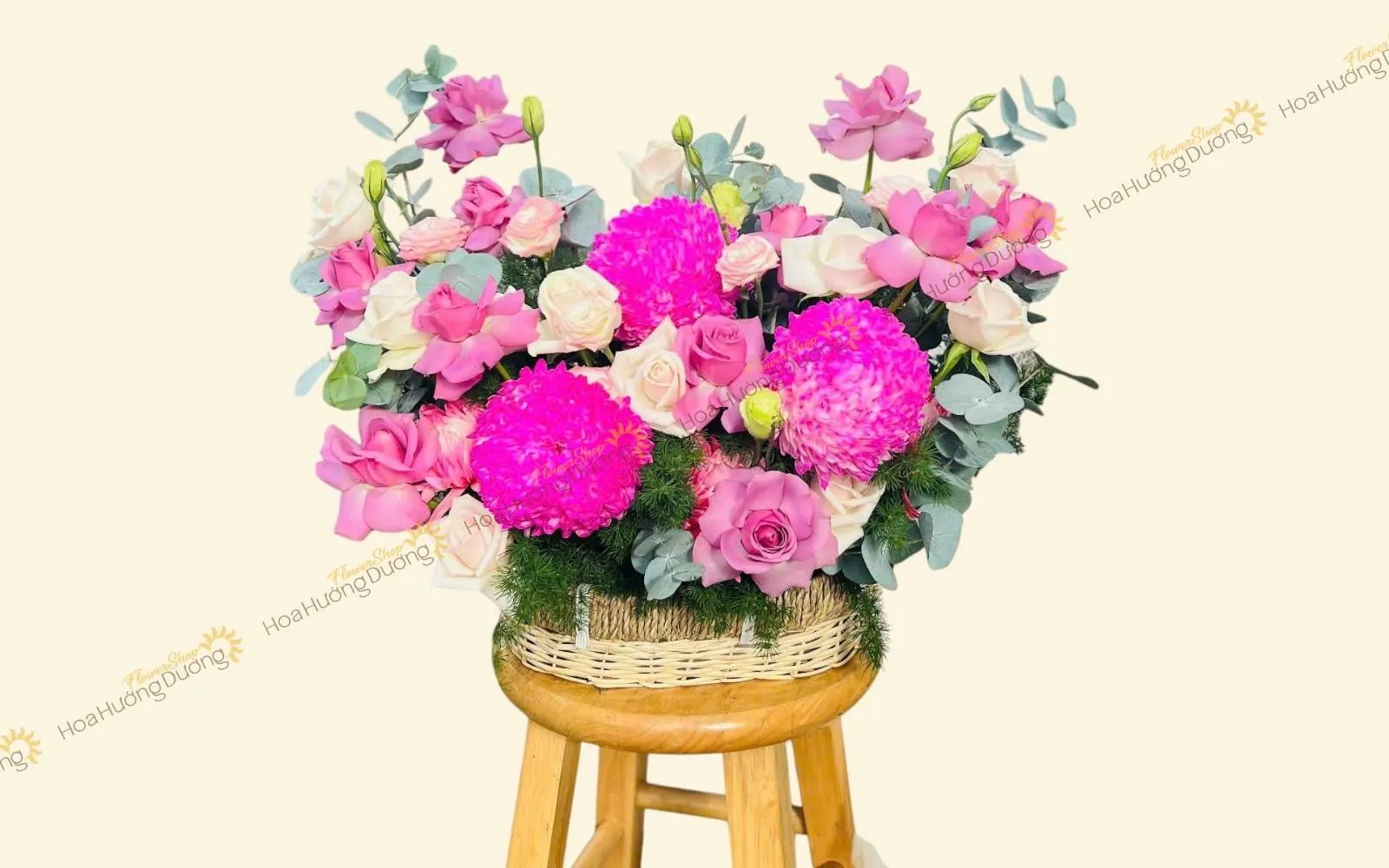 Giỏ hoa sinh nhật trang nhã