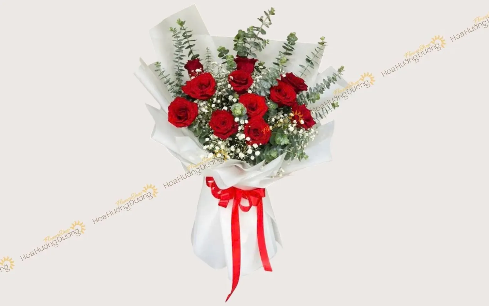 Bó hoa hồng đỏ chúc mừng tốt nghiệp