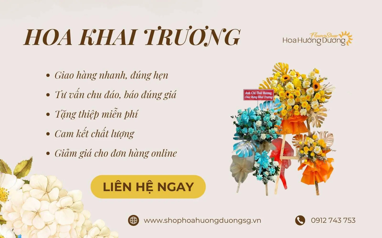 Điện hoa khai trương Hồ Chí Minh giá rẻ