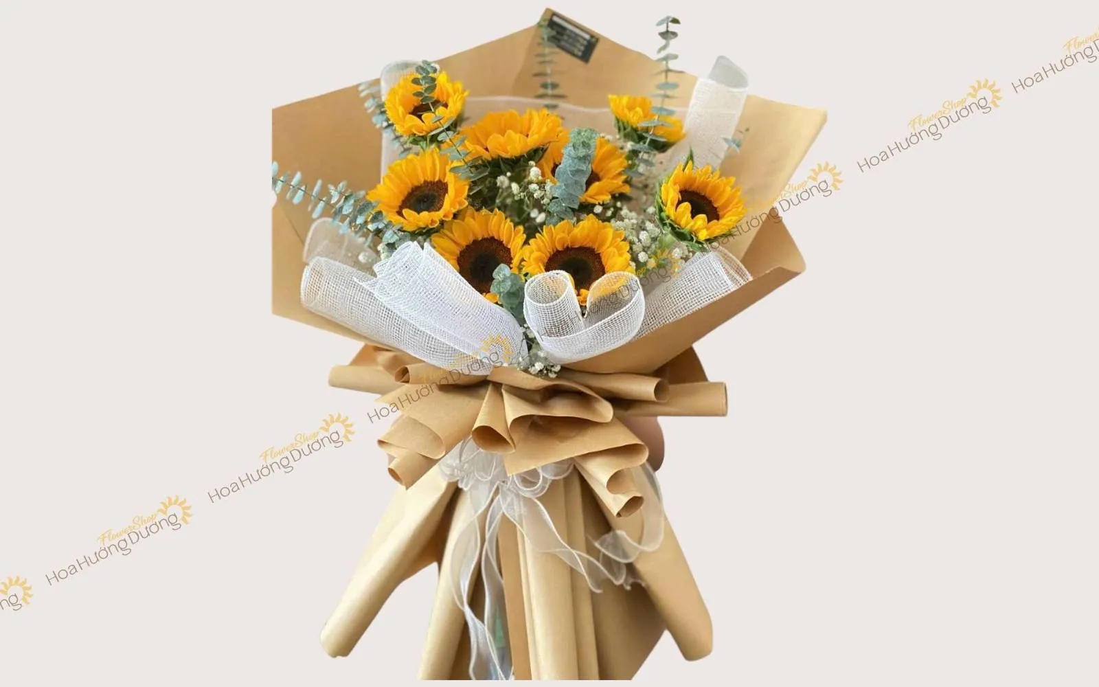 Mẫu bó hoa hướng dương