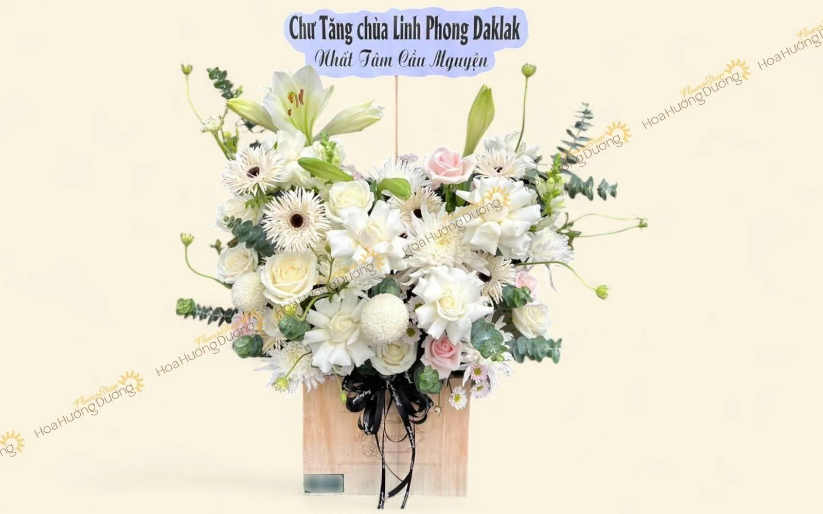 Lẵng hoa chia buồn 
