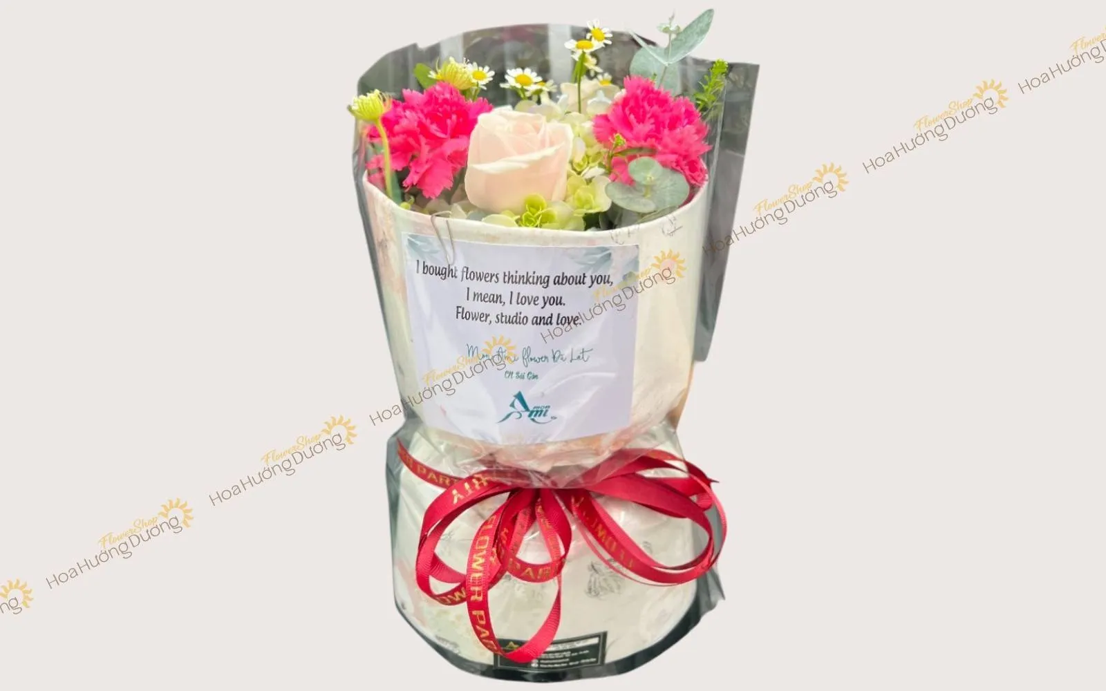 Bó hoa chúc mừng 8-3 nhỏ tặng em gái