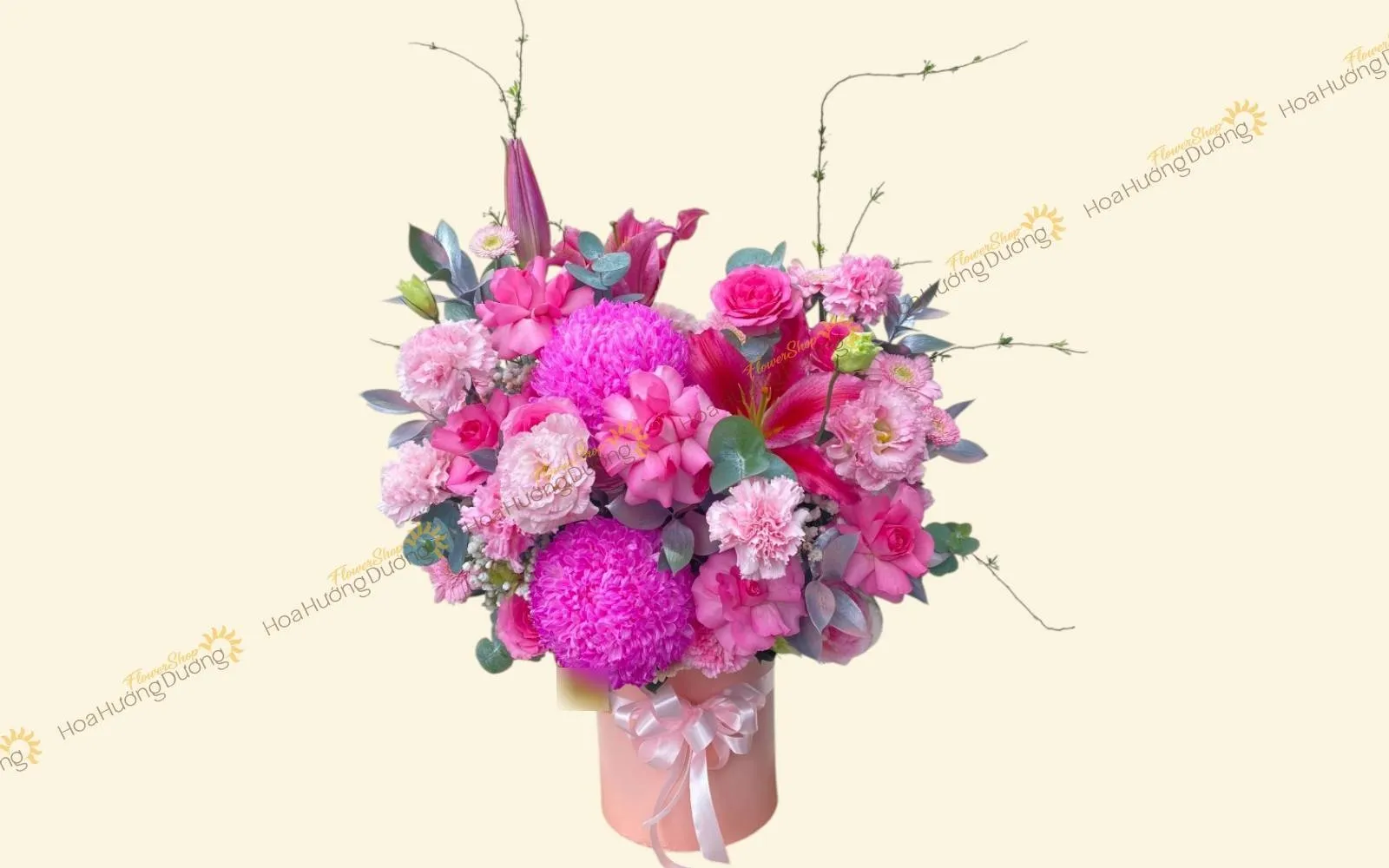 Giỏ hoa mừng ngày 8 3 cho cô giáo