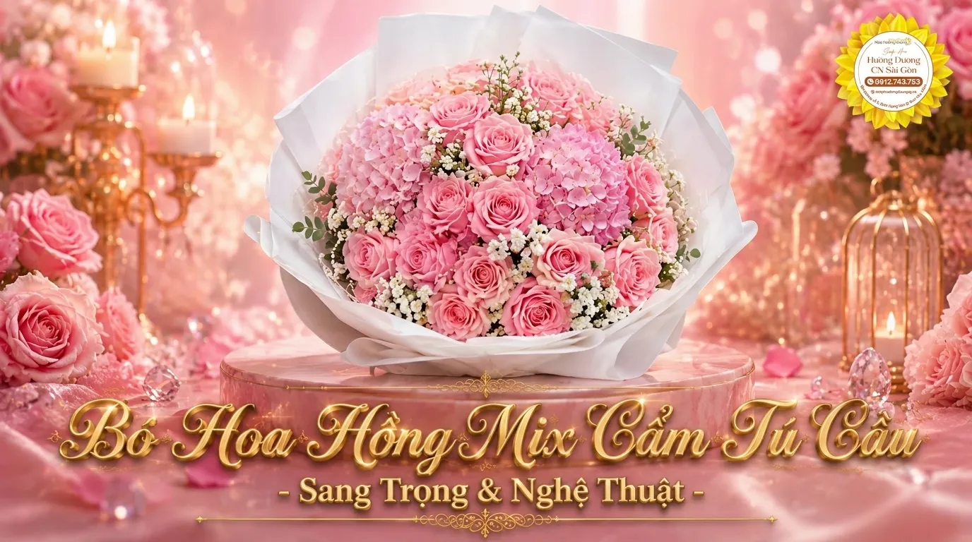 Bó Hoa Hồng Đẹp, Sang Trọng & Hot Trend Nhất 2026 | Hoa Hướng Dương SG