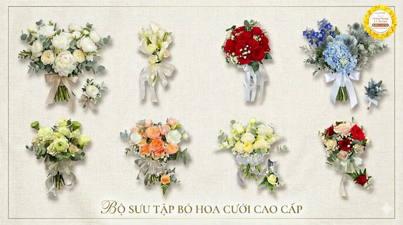 Bộ sưu tập bó hoa cưới cao cấp