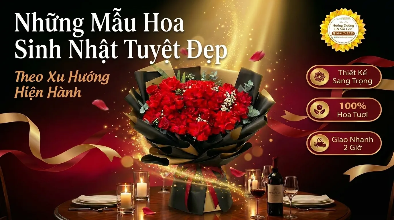 Các Mẫu Hoa Sinh Nhật Đẹp Theo Xu Hướng Hiện Nay