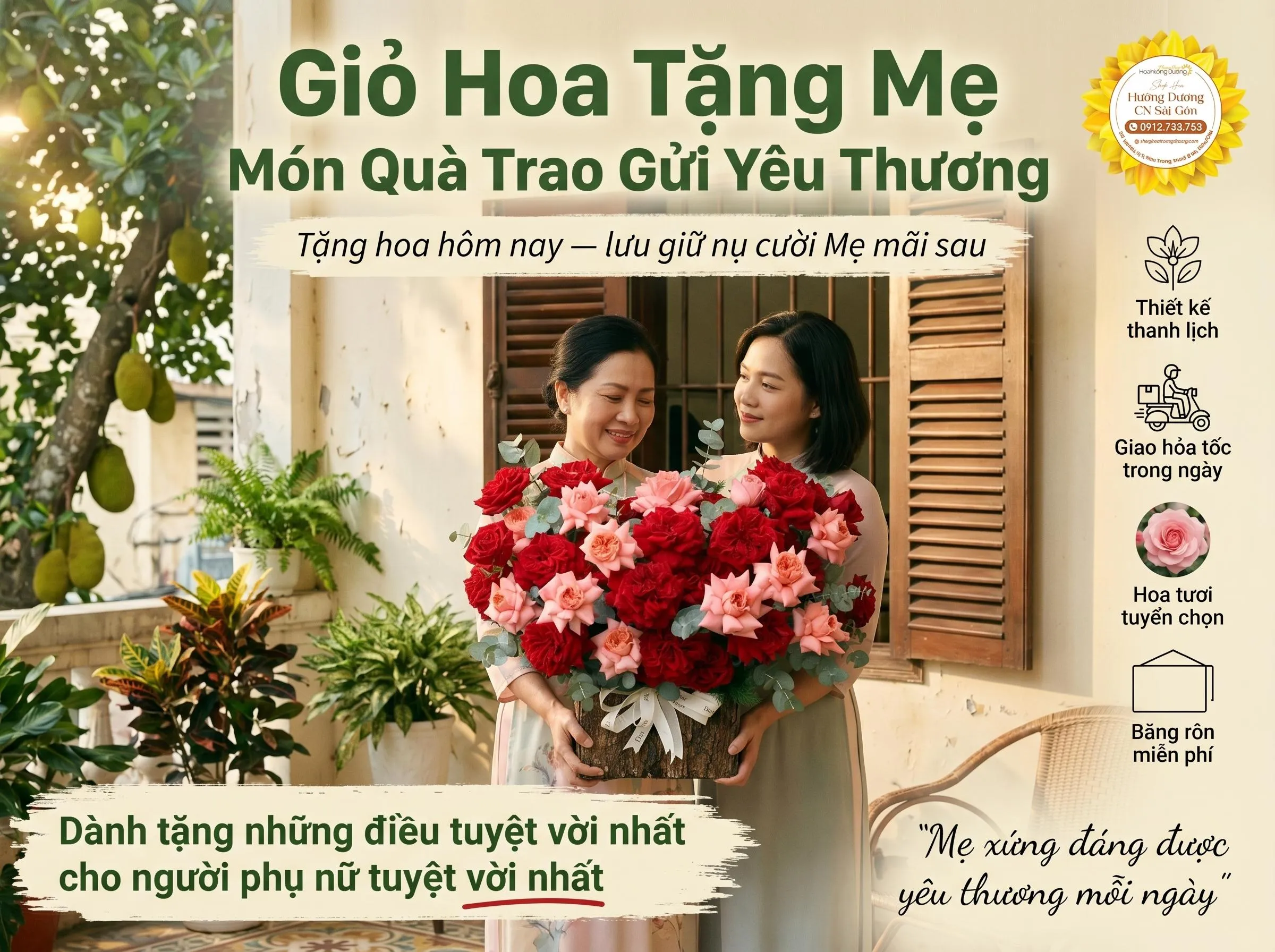 Hoa Tặng Mẹ Ý Nghĩa - Gợi Ý Những Mẫu Hoa Đẹp & Tinh Tế Nhất 2026