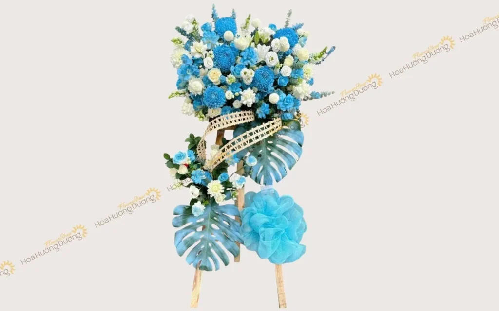 Mẫu lẵng hoa chúc mừng