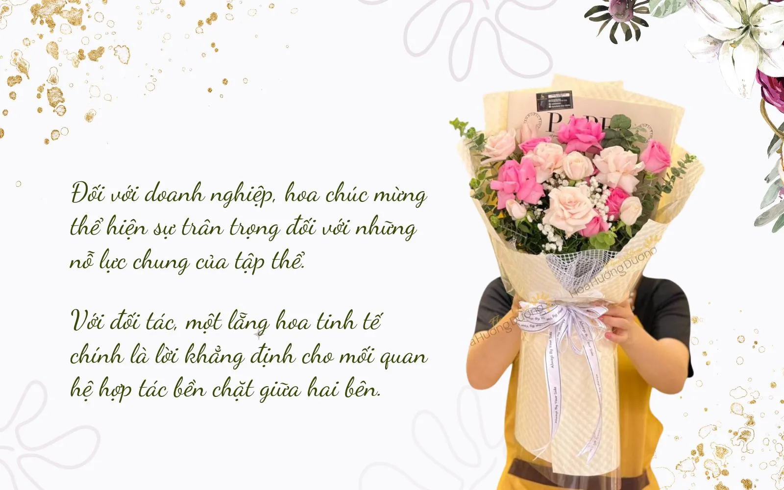 Ý nghĩa việc tặng hoa chúc mừng thành lập công ty