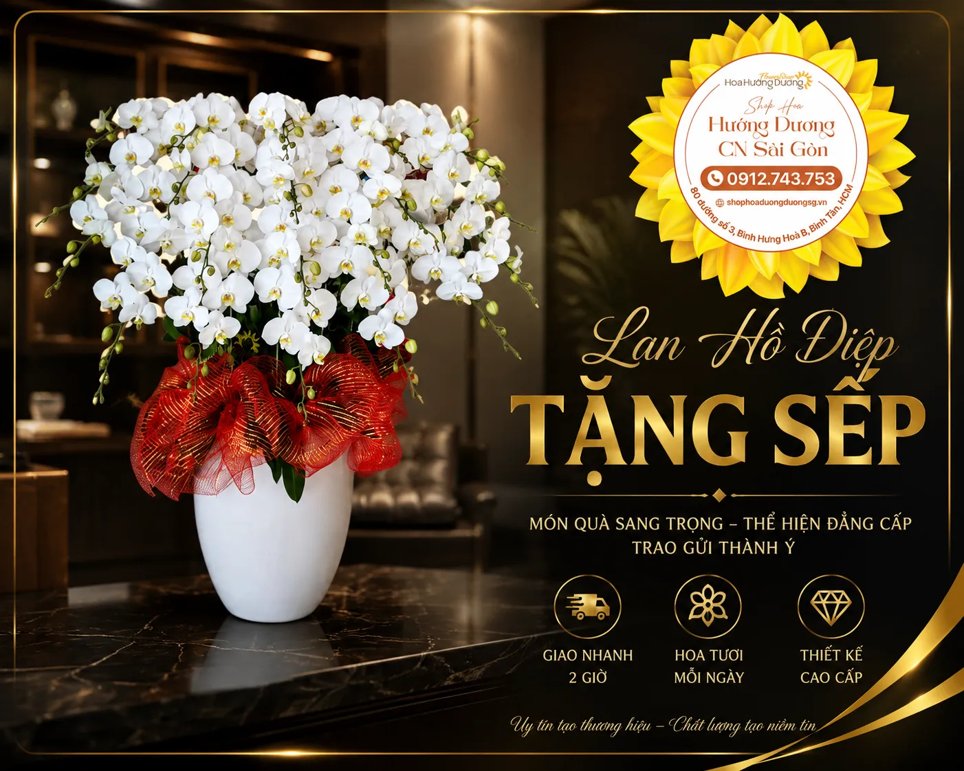 Lan Hồ Điệp Tặng Sếp Sang Trọng, Ý Nghĩa & Đẳng Cấp