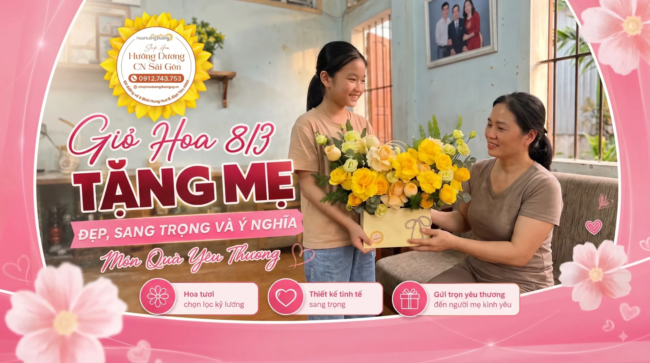 Giỏ Hoa 8/3 Tặng Mẹ Đẹp, Sang Trọng Và Ý Nghĩa – Món Quà Yêu Thương