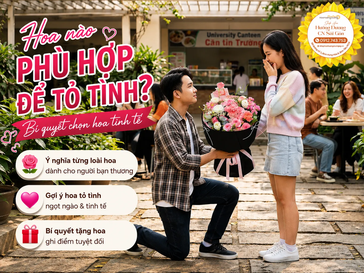 Hoa Nào Phù Hợp Để Tỏ Tình? Bí Quyết Chọn Hoa Tinh Tế