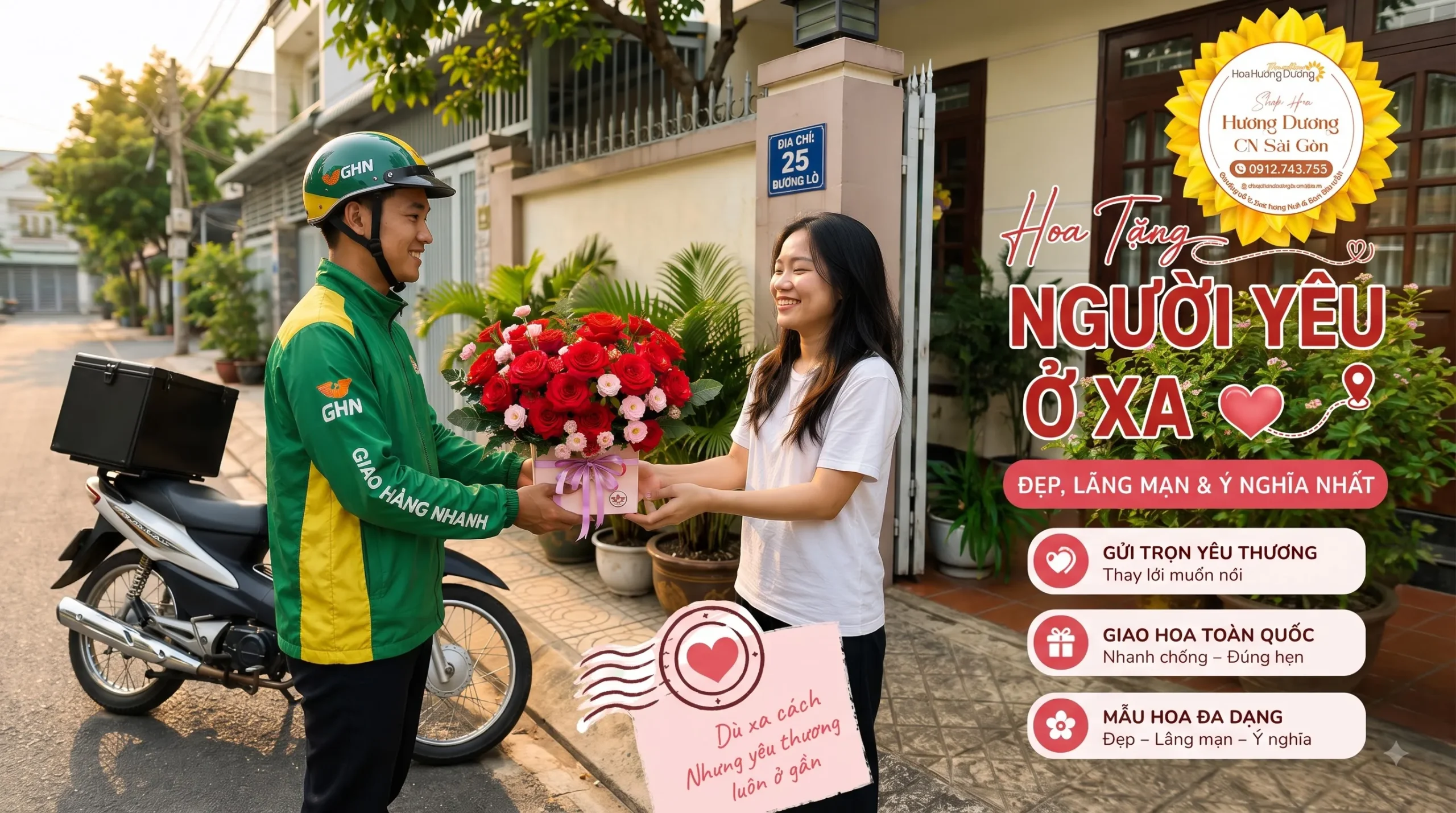 Hoa Tặng Người Yêu Ở Xa Đẹp, Lãng Mạn Và Ý Nghĩa Nhất