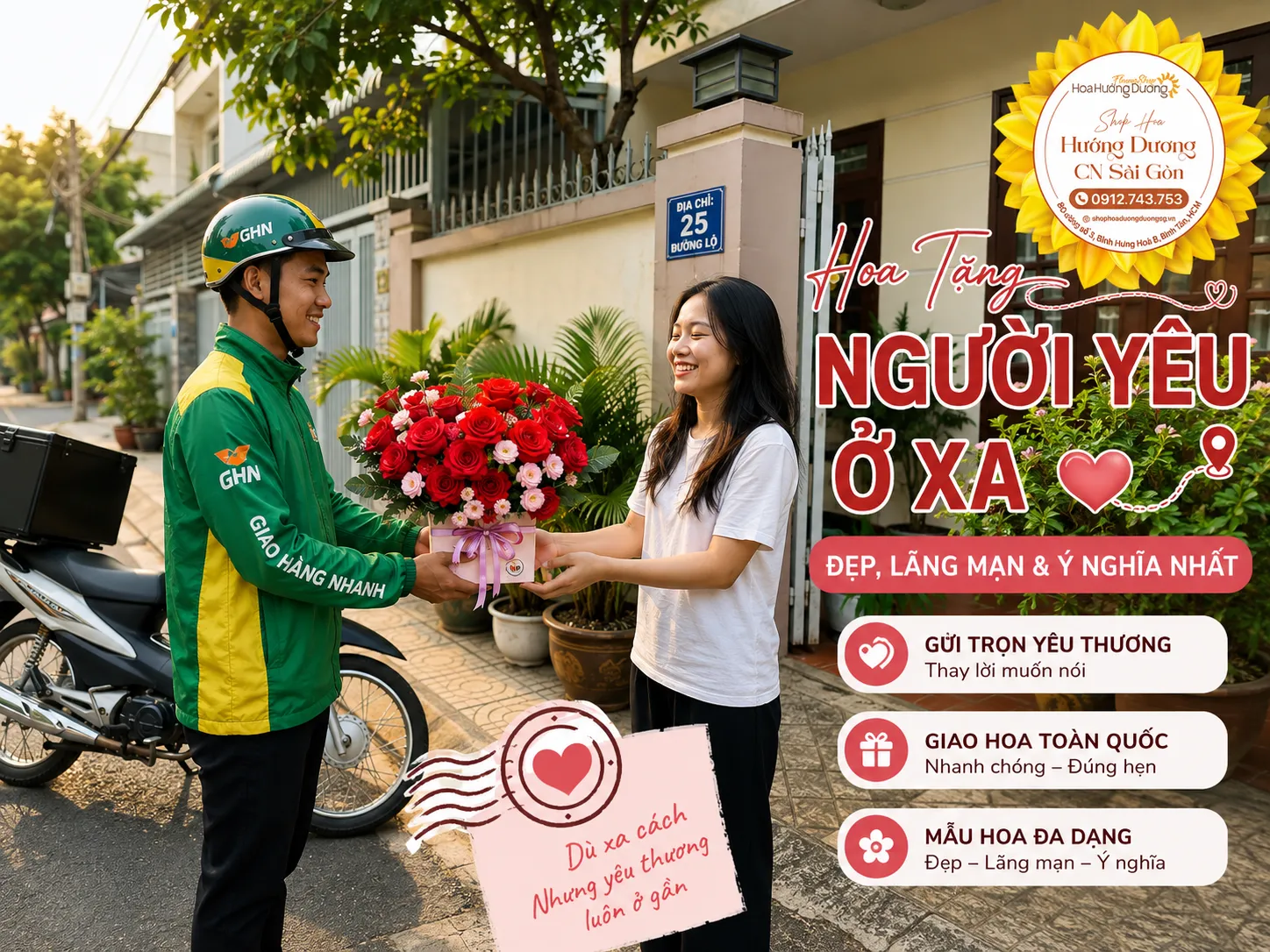 Hoa Tặng Người Yêu Ở Xa Đẹp, Lãng Mạn Và Ý Nghĩa Nhất
