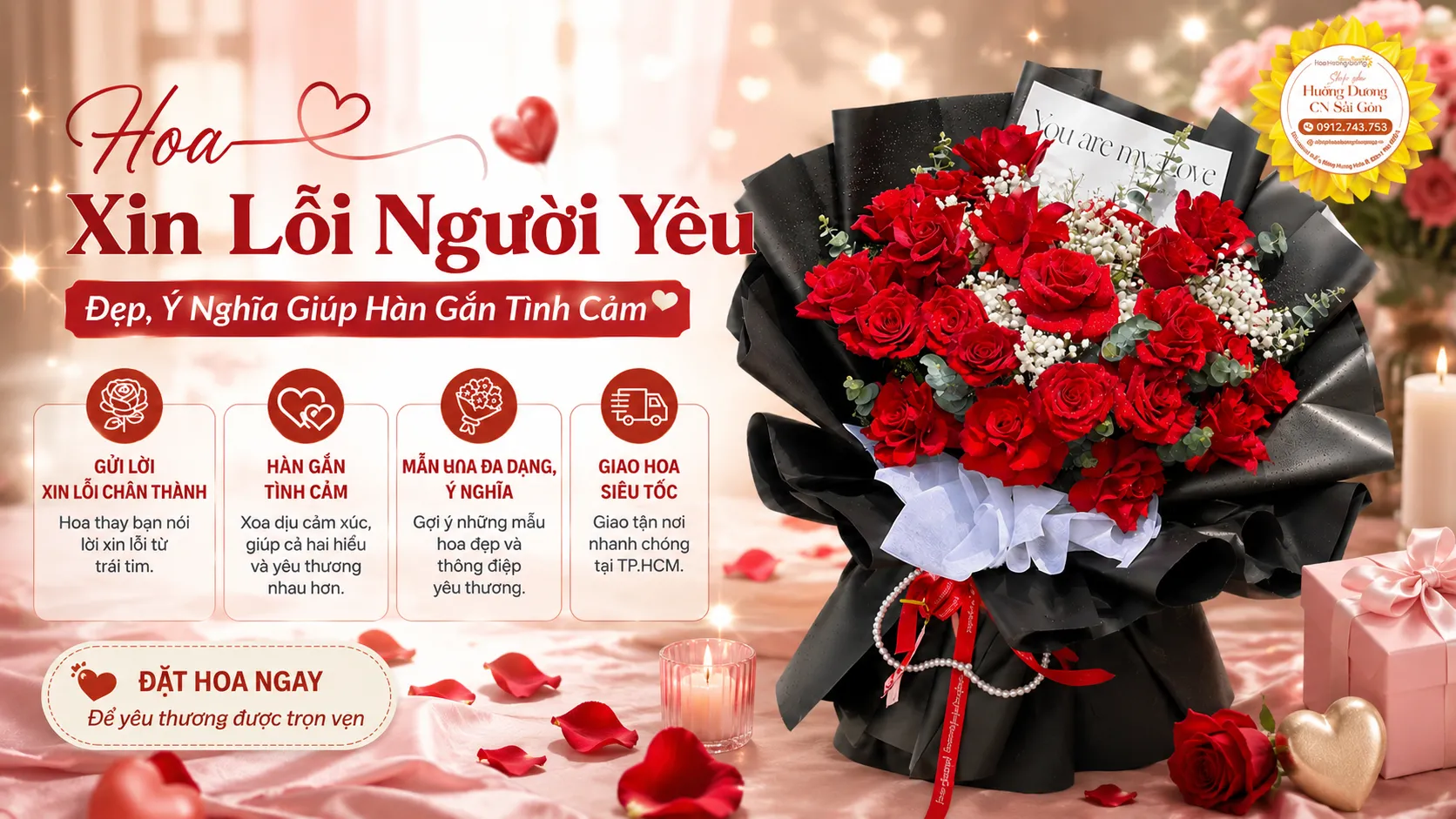 Hoa Xin Lỗi Người Yêu Đẹp, Ý Nghĩa Giúp Hàn Gắn Tình Cảm