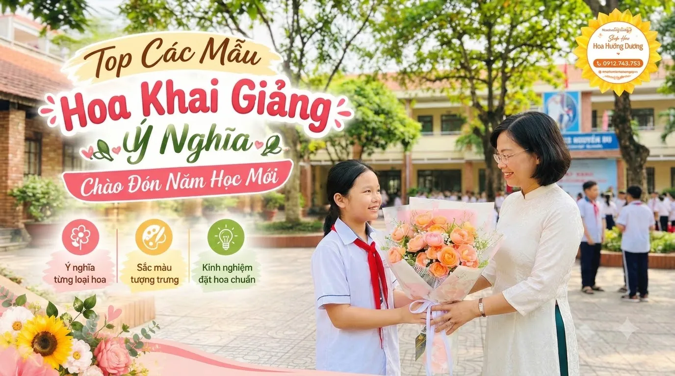 Top Các Mẫu Hoa Khai Giảng Ý Nghĩa Chào Đón Năm Học Mới