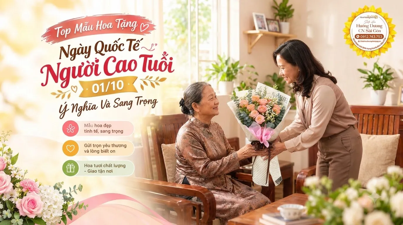 Top Mẫu Hoa Tặng Ngày Quốc Tế Người Cao Tuổi 01/10 Ý Nghĩa Và Sang Trọng