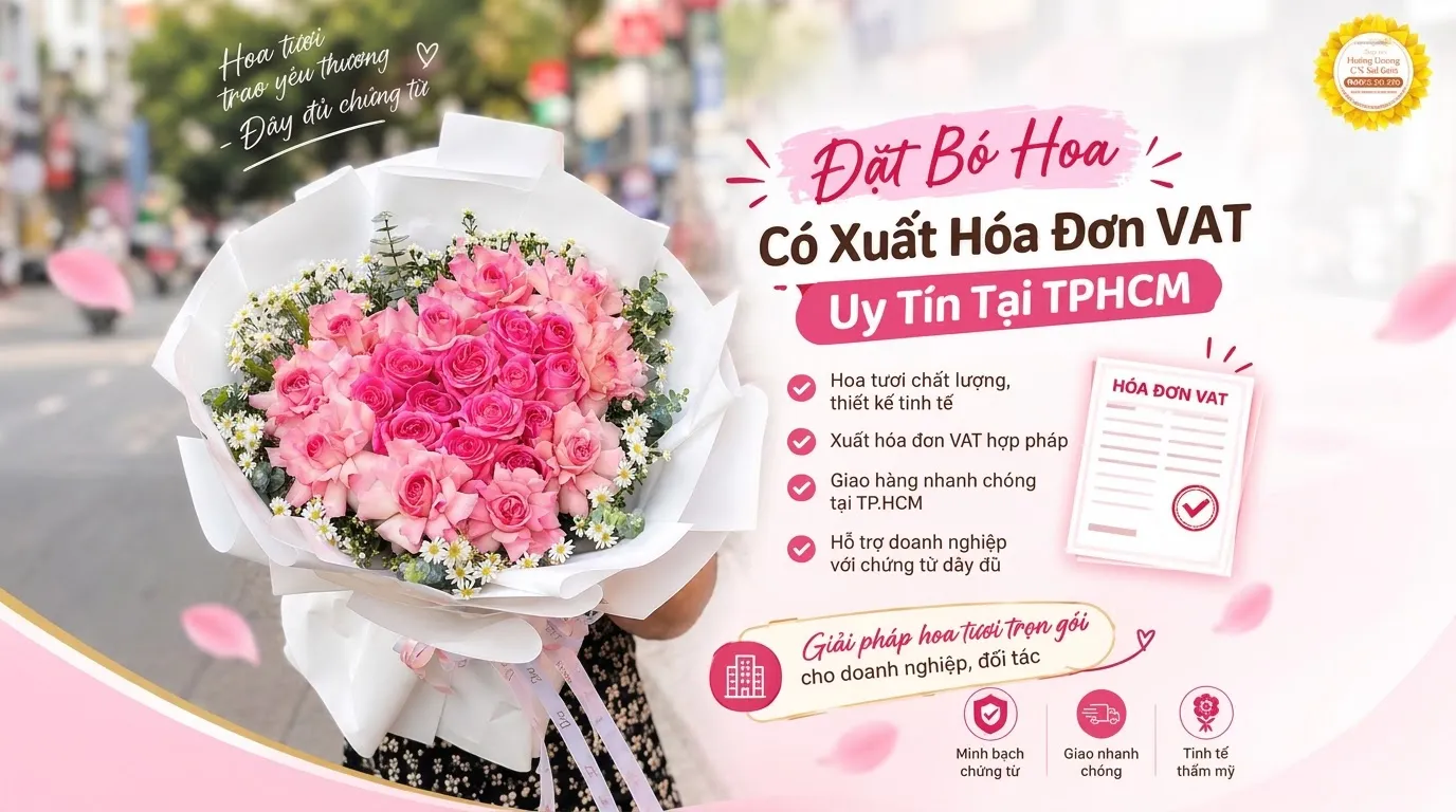 Đặt Bó Hoa Có Xuất Hóa Đơn VAT Uy Tín Tại TPHCM